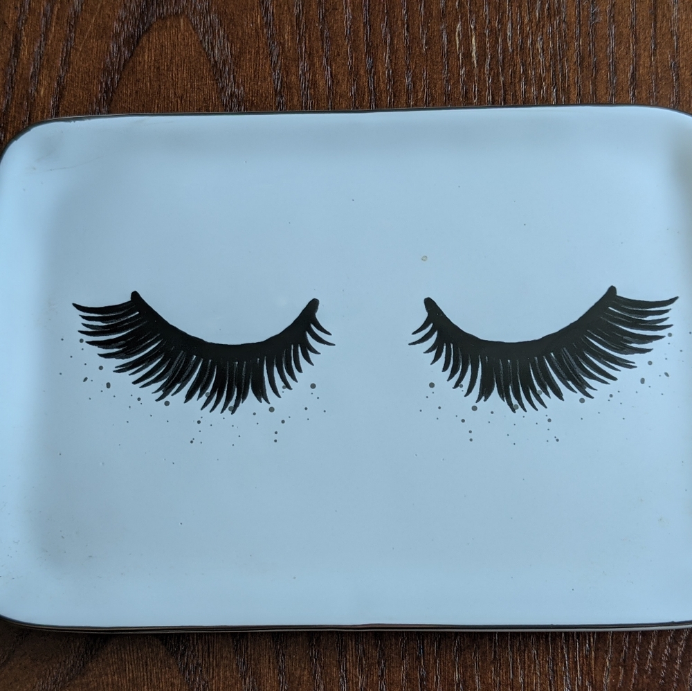 Eyelash Glam Home Decor Vanity Tray